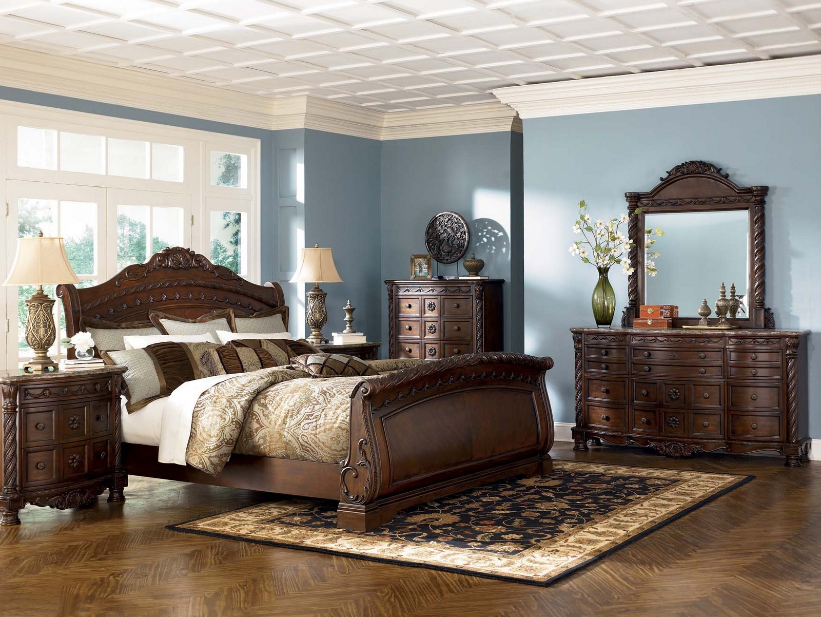 north shore ashley bedroom furniture set